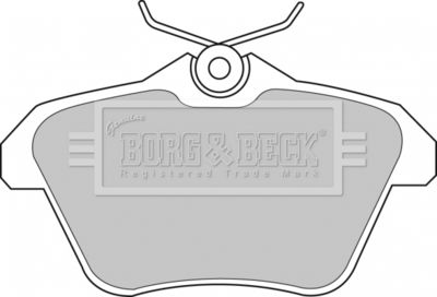 BBP1699 BORG & BECK Комплект тормозных колодок, дисковый тормоз