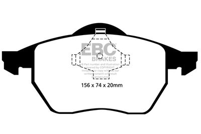 DP21324 EBC Brakes Комплект тормозных колодок, дисковый тормоз