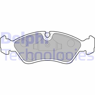 LP585 DELPHI Комплект тормозных колодок, дисковый тормоз