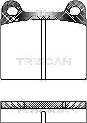 811010201 TRISCAN Комплект тормозных колодок, дисковый тормоз