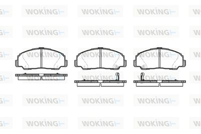 P078332 WOKING Комплект тормозных колодок, дисковый тормоз