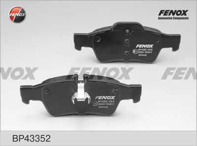 BP43352 FENOX Комплект тормозных колодок, дисковый тормоз