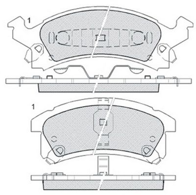 FP0673 FIT Комплект тормозных колодок, дисковый тормоз