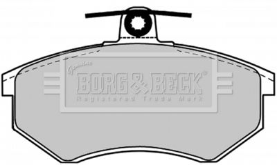 BBP1027 BORG & BECK Комплект тормозных колодок, дисковый тормоз