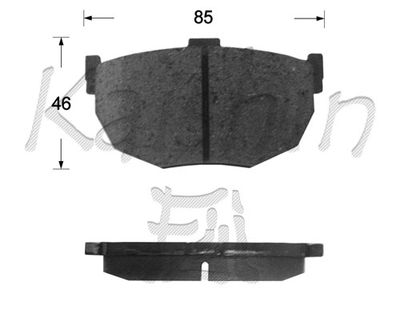 FK1113 KAISHIN Комплект тормозных колодок, дисковый тормоз