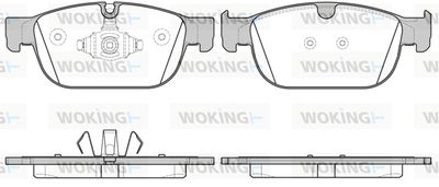 P1796300 WOKING Комплект тормозных колодок, дисковый тормоз