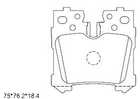 KD2785 ASIMCO Комплект тормозных колодок, дисковый тормоз