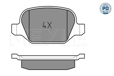 0252351716PD MEYLE Комплект тормозных колодок, дисковый тормоз