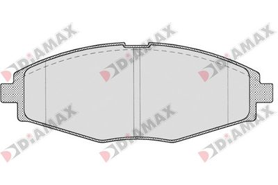 N09648 DIAMAX Комплект тормозных колодок, дисковый тормоз