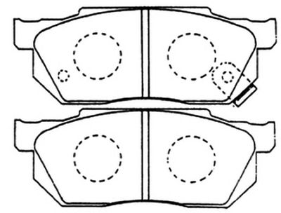 AKD8263 ASVA Комплект тормозных колодок, дисковый тормоз