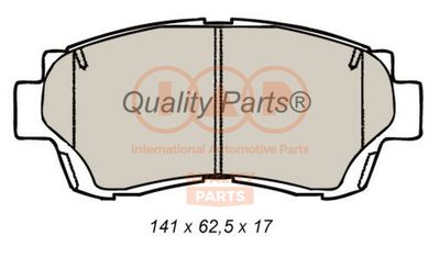 70417098 IAP QUALITY PARTS Комплект тормозных колодок, дисковый тормоз