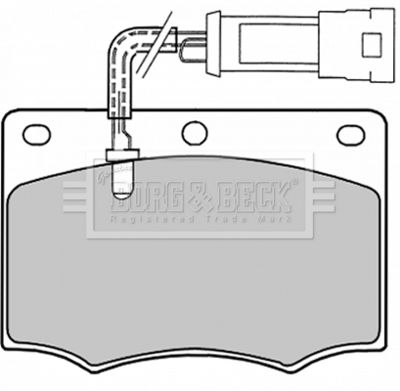 BBP1058 BORG & BECK Комплект тормозных колодок, дисковый тормоз