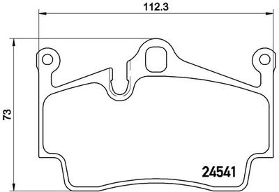 P65028 BREMBO Комплект тормозных колодок, дисковый тормоз