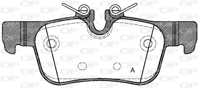 BPA157300 OPEN PARTS Комплект тормозных колодок, дисковый тормоз