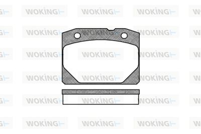 P180300 WOKING Комплект тормозных колодок, дисковый тормоз