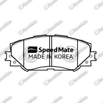 SMBPJ025 SpeedMate Комплект тормозных колодок, дисковый тормоз