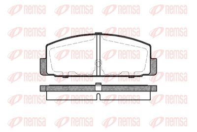017930 REMSA Комплект тормозных колодок, дисковый тормоз