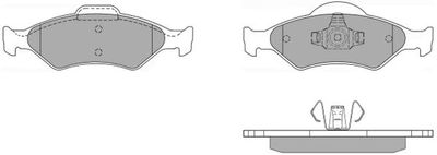FBP1158 FREMAX Комплект тормозных колодок, дисковый тормоз