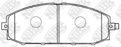 PN2413 NiBK Комплект тормозных колодок, дисковый тормоз