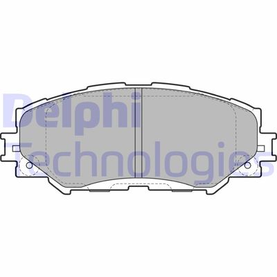 LP2002 DELPHI Комплект тормозных колодок, дисковый тормоз