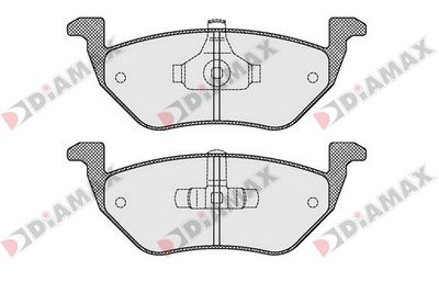 N09513 DIAMAX Комплект тормозных колодок, дисковый тормоз