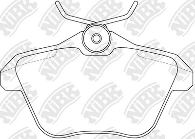 PN0104 NiBK Комплект тормозных колодок, дисковый тормоз