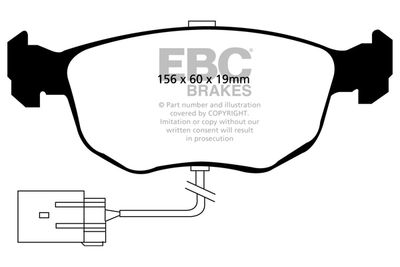 DP2956 EBC Brakes Комплект тормозных колодок, дисковый тормоз