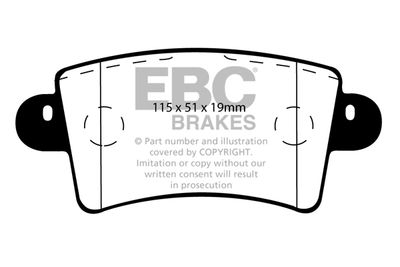 DP1385 EBC Brakes Комплект тормозных колодок, дисковый тормоз