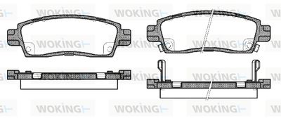 P938302 WOKING Комплект тормозных колодок, дисковый тормоз