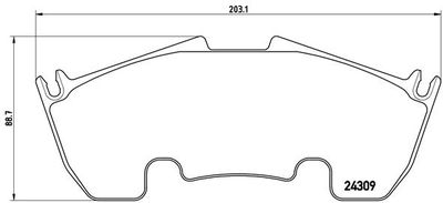 P50079 BREMBO Комплект тормозных колодок, дисковый тормоз