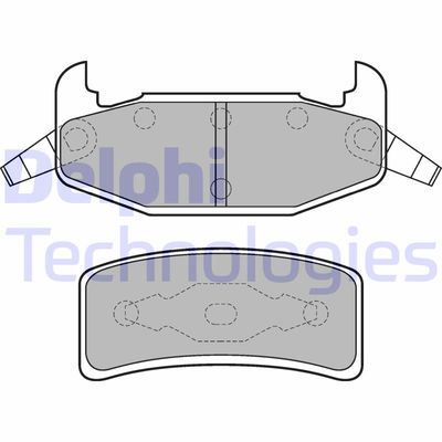 LP896 DELPHI Комплект тормозных колодок, дисковый тормоз