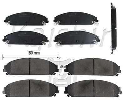 FK10127 KAISHIN Комплект тормозных колодок, дисковый тормоз