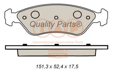 70421040 IAP QUALITY PARTS Комплект тормозных колодок, дисковый тормоз