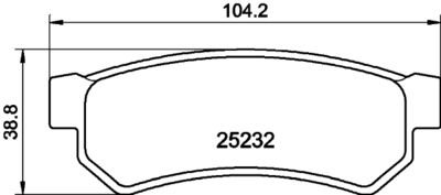 PCP1085 DON Комплект тормозных колодок, дисковый тормоз