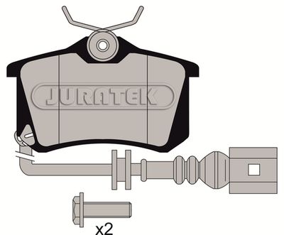 JCP1645 JURATEK Комплект тормозных колодок, дисковый тормоз