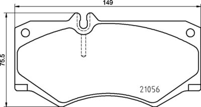 P50134 BREMBO Комплект тормозных колодок, дисковый тормоз