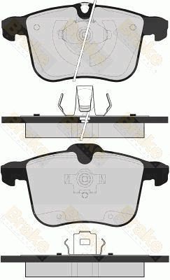 PA1618 Brake ENGINEERING Комплект тормозных колодок, дисковый тормоз