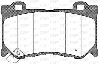 BPA137201 OPEN PARTS Комплект тормозных колодок, дисковый тормоз