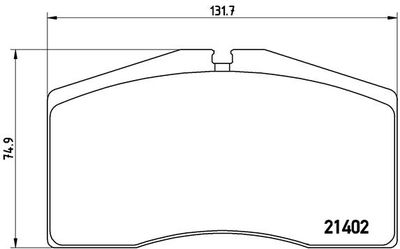 P65006 BREMBO Комплект тормозных колодок, дисковый тормоз