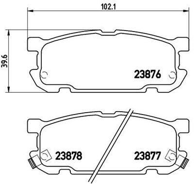 P49030 BREMBO Комплект тормозных колодок, дисковый тормоз