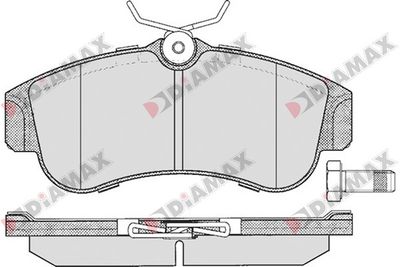 N09131 DIAMAX Комплект тормозных колодок, дисковый тормоз