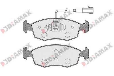 N09262 DIAMAX Комплект тормозных колодок, дисковый тормоз