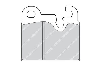 FDB162 FERODO Комплект тормозных колодок, дисковый тормоз