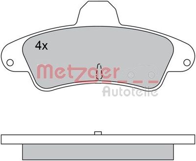 1170430 METZGER Комплект тормозных колодок, дисковый тормоз