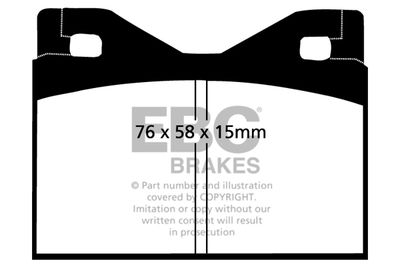 DP4126R EBC Brakes Комплект тормозных колодок, дисковый тормоз