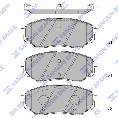 SP1690 Hi-Q Комплект тормозных колодок, дисковый тормоз