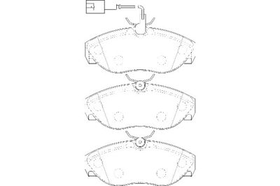 2135194 Omnicraft Комплект тормозных колодок, дисковый тормоз