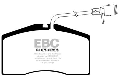 DP31327C EBC Brakes Комплект тормозных колодок, дисковый тормоз