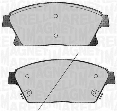 363916060424 MAGNETI MARELLI Комплект тормозных колодок, дисковый тормоз