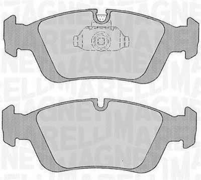 363916060155 MAGNETI MARELLI Комплект тормозных колодок, дисковый тормоз